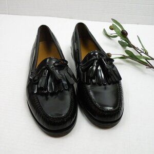 Cole Haan Men’s Shoes Leather Loafer Tassel Kiltie Black 9